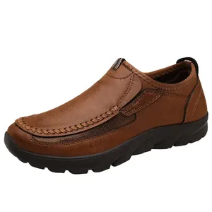 2023nuevos zapatos casuales para hombres Zapatos individuales de felpa zapatos grandes de cuero con suelas blandas