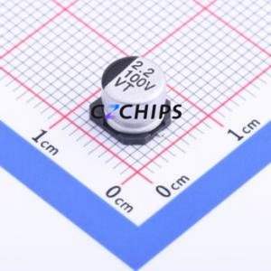 Condensador Electrolítico de Aluminio SMD RVT2A2R2M0605 2.2UF 100V, D6.3xL5.4mm 20% 15mA-120Hz - Product Image 1