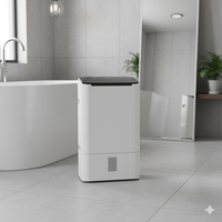 Déshumidificateur à lamelles réglables, déshumidificateur électrique professionnel pour usage domestique, capacité de 7-8L/jour, faible bruit, contrôle par écran tactile, DDN