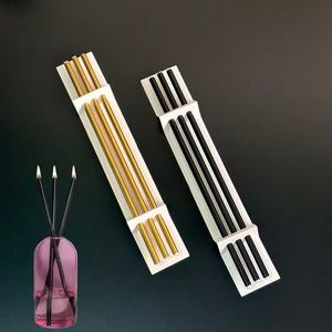 Bougie en métal de style moderne et luxueux, à huile pure, avec mèche en acier inoxydable, mèche de bougie, combustion propre - Product Image 3