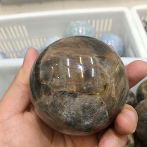Bolas de cristal de Reiki mágico, Bola de esfera de cuarzo de cristal de roca negra Natural, gran oferta - Product Image 4