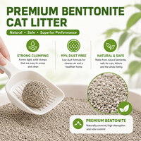 Arena para Gatos de Bentonita Granular de Bajo Contenido de Polvo, Suministro Directo de Fábrica al por Mayor para Mayoristas de Productos para Mascotas