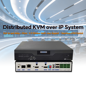 <span class=keywords><strong>Système</strong></span> KVM distribué professionnel 1080P sur IP avec <span class=keywords><strong>d</strong></span>écodage IA H.265 à faible latence pour bureau et salle de contrôle de sécurité - Product Image 2