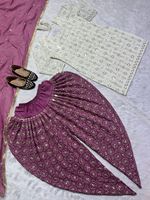 Ensemble haut, pantalon et dupatta pour femme, de haute qualité, 4 saisons, de créateur, prêt-à-porter, entièrement cousu, style ethnique moderne, en faux georgette épaisse