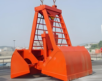 Grue de quai CE 15CBM pour manutention de matériaux en vrac, contrôle intelligent, longue durée de vie, télécommande sans fil, grappin hydraulique