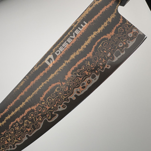 Thêm sắc nét 33 lớp đồng Damascus thép chuyên Nghiệp Nhà Bếp Tiện Ích Santoku Knife Set - Product Image 4