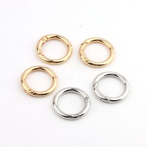 Anillas de resorte de aleación de zinc, chapadas en oro y plata, hebillas para joyería, accesorios hechos a mano, ganchos para bolsos, 10 mm - Product Image 1