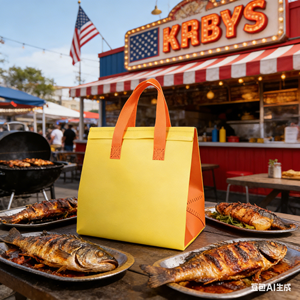 Bolsa Térmica Plegable Suave y Aislada de Tela No Tejida con Asas Laterales Dobles, Ecológica y Duradera para Almacenamiento de Leche Materna - Product Image 1