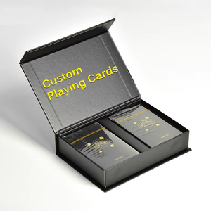 Jeu de cartes à jouer personnalisé en PVC imperméable avec motif brodé, coffret de poker, cadeau de divertissement, design de cartes à jouer - Product Image 2