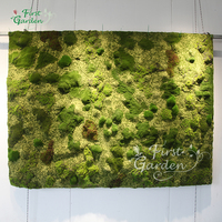 Mousse verte artificielle plantes d'herbe de décoration panneau mural de fond retrousser jardin vertical d'intérieur en plastique personnaliser