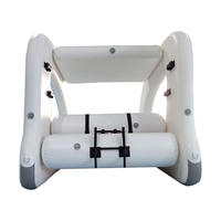 Offre Spéciale épaissi PVC gonflable bateau de pêche mer fête catamaran île flottante bateau de dérive pour la mer gonflable Yacht parties