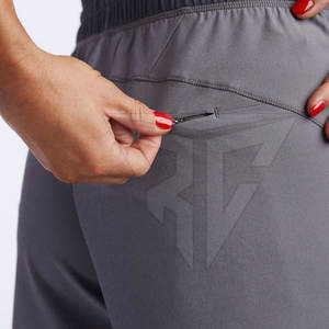 2024 Summer Mid-Waist Athletic Shorts Women Custom Logo Pocket Decoration Breathable Fleece Fabric Casual <b>Drawstring</b> Design High - Product Image 3