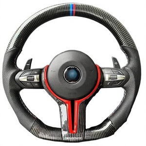 Volant de voiture personnalisé en cuir pleine fleur pour BMW F10 F30 F31 M3 M5 2011, accessoire automobile - Product Image 4