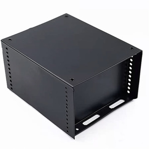 Electronic Enclosure Mini PC Case Powder Coated Steel Perforated Bending Desktop Computer Custom OEM Factory Manufacturer - Product Image 1
