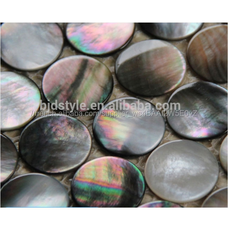 Forme irrégulière Rivière Mère De Nacre Coquille Mosaïque Tuile Pour La Décoration