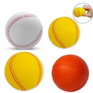 Ballon anti-stress en PU avec logo personnalisé, nouveauté, jouet en mousse de baseball et de football pour l'éducation, l'automobile, les assurances, les entreprises et les fêtes - Product Image 1