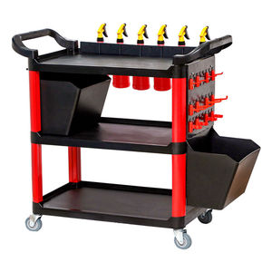 <span class=keywords><strong>Chariot</strong></span> d'atelier multifonctionnel à trois niveaux en plastique pour <span class=keywords><strong>lavage</strong></span> <span class=keywords><strong>de</strong></span> voitures, atelier <span class=keywords><strong>de</strong></span> beauté, réparation automobile, et détaillage – <span class=keywords><strong>Chariot</strong></span> pour concessionnaires 4S - Product Image 1