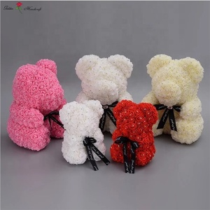 AI-076 Oso <span class=keywords><strong>de</strong></span> Peluche <span class=keywords><strong>de</strong></span> Flores <span class=keywords><strong>de</strong></span> Rosa Hecho a Mano con Diamantes, el Mejor Regalo <span class=keywords><strong>de</strong></span> <span class=keywords><strong>Boda</strong></span>, Oso <span class=keywords><strong>de</strong></span> Espuma <span class=keywords><strong>de</strong></span> Poliestireno Preservado, Múltiples Ocasiones: Halloween, Graduación, Pascua - Product Image 4