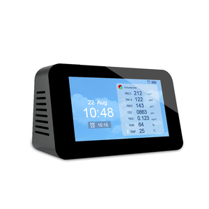 Medidor de CO2 Multifuncional, Analizador de Gases PM2.5 para Interiores, Detector de PM2.5, PM1.0, PM10, TVOC y CO2, Monitor de Calidad del Aire de Escritorio - Product Image 4