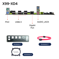 PANDL NEW X99-XD4 Komputer WIFI Motherboard LGA2011-3 Xeon E5 Quad Channel DDR4 Memori SATA3.0 NVMe M.2 USB3.2 X99 Motherboard
