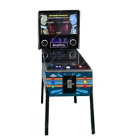 Machines de jeu flipper personnalisées-Flipper virtuel de jeu d'arcade avec panneau de manette et trackball 43 pouces