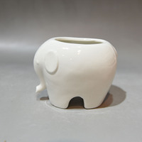 Poupée en forme d'éléphant et de fleur pour la maison, Pot de fleurs, pour un bureau, pour décorer une plante verte, pour un bricolage