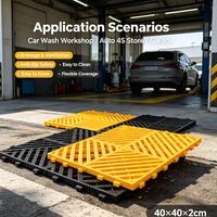 Dalles de sol en plastique modernes emboîtables en PP de 20 mm, robustes, antidérapantes, à clipser, pour garage, atelier, entrepôt résistant