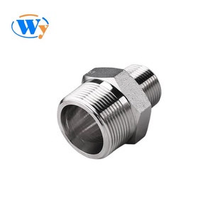 304 giả mạo thép không gỉ MNPT/bspt <span class=keywords><strong>Hex</strong></span> núm vú cho hệ thống ống dẫn dầu và khí đốt <span class=keywords><strong>Hex</strong></span> núm vú ren NPT phụ kiện - Product Image 3