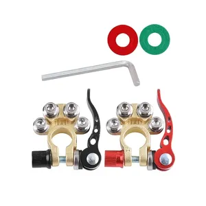 1 Pair Toolless Quick Disconnect Battery Main Cable Post Terminal Shut-off <strong>Connectors</strong> <strong>12v</strong> 6v 24v Boat Race Car UTV Tractor Truck - Product Image 3