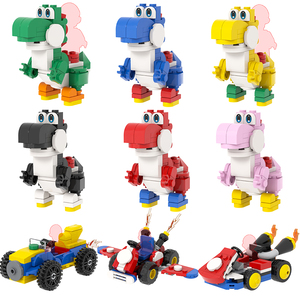 MOC1763-1772  <span class=keywords><strong>Mario</strong></span> Luigi <span class=keywords><strong>Kart</strong></span> <span class=keywords><strong>Yoshi</strong></span> Serie de Juegos, Bloques de Construcción de Plástico para Armar, Modelo Educativo Coleccionable, Regalo para Niños - Product Image 1