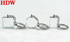 HDW 2024 <span class=keywords><strong>Portachiavi</strong></span> in Cristallo K9 all'Ingrosso, Logo Personalizzato, <span class=keywords><strong>Portachiavi</strong></span> Rettangolari in Cristallo con Incisione Laser e Confezione Regalo - Product Image 3