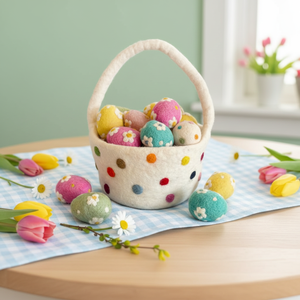 Cestas de Fieltro <span class=keywords><strong>para</strong></span> Huevos de Pascua al por Mayor, Lindas Bolsas de Fieltro <span class=keywords><strong>para</strong></span> Golosinas <span class=keywords><strong>para</strong></span> Fiestas y Celebraciones, Hermosos Cubos Blancos <span class=keywords><strong>para</strong></span> Regalos <span class=keywords><strong>para</strong></span> Niños - Product Image 2