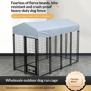 Jaula Plegable para Perros y Gatos Grandes, Medianos y Pequeños, con Ruedas Móviles y Pintura Antioxidante para Labrador y Golden Retriever - Product Image 3