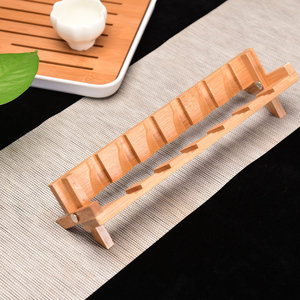 Bamboo Teacup Holder Folding Drain Rack For Kung Fu <b>Tea</b> <b>Set</b> Storage Accessory Collapsible Design - Product Image 3