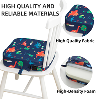 Coussin rehausseur facile à nettoyer, amovible avec sangles réglables, siège rehausseur pour tout-petit pour table à manger