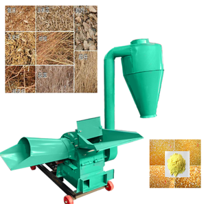 Moulin à grains industriel pour aliments pour volailles avec cyclone, haute capacité (100-12000 kg), moteur 220V/380V et broyeur à marteaux à roulements - Product Image 4