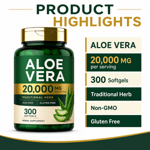 Supplément naturel OEM/ODM Glycinate <span class=keywords><strong>de</strong></span> magnésium complexe D3 K2 d'extrait vert 1160mg Gel <span class=keywords><strong>de</strong></span> Vera Capsule molle d'huile d'aloès pour la santé - Product Image 6