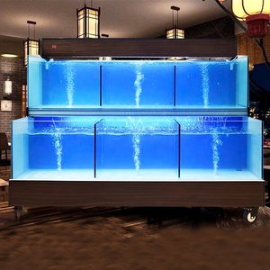 Op maat gemaakte 2-laags <span class=keywords><strong>aquarium</strong></span> voor levende zeevruchten, kreeften, rivierkreeften en vis. - Product Image 3