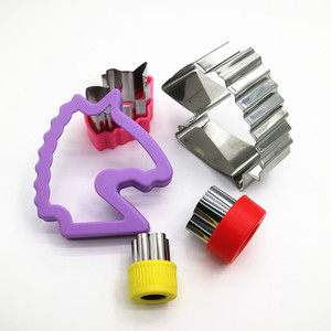 Ensemble de découpoirs à sandwich en acier inoxydable en forme de licorne pour enfants, découpoir à sandwich en forme de visage de licorne, découpoir à biscuits en forme de <span class=keywords><strong>cheval</strong></span> - Product Image 4