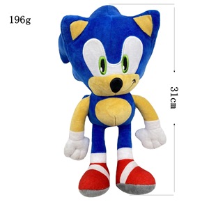 Juguete de Peluche de Sonic Personalizado de Fábrica, Lavable, Suave, Agradable al Tacto, de Dibujos Animados, de Algodón PP, de 29-35 cm, Listo para Enviar - Product Image 3