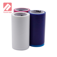 Film de protection PE bleu, noir et blanc personnalisé, auto-adhésif, pour la protection des surfaces en acier inoxydable et en aluminium
