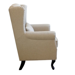 Hot Sales Wholesale Modern Fabric Button Tufted High <strong>Wingback</strong> Leisure Accent <strong>Arm</strong> <strong>Chair</strong> - Product Image 2