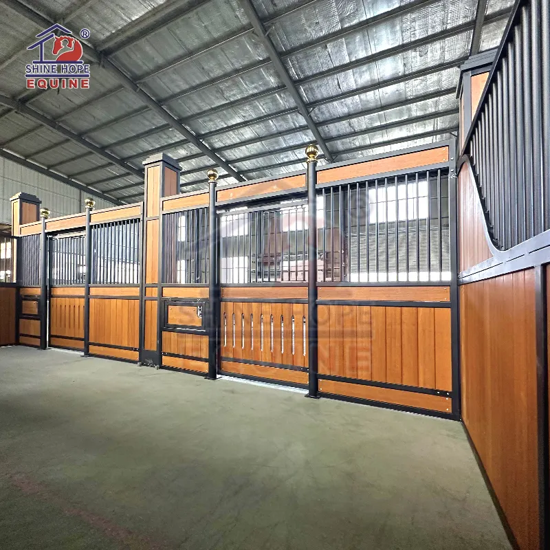 Shinehope prefabricated horse stable stall front horse stall gate
