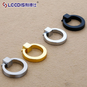 Lcedis Ring Handle Zinc Alloy Plated <b>Wardrobe</b> Drawer Furniture Hardware Minimalist Design - Product Image 1