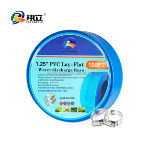 3 רבעים 16 אינץ 'לחץ גבוה pvc layed צינור פריקה שטוחים 6 8 10 בר עבור השקיה בטפטוף שמש אדום צהוב אדום שמש - Product Image 5