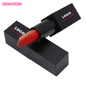 OCHAIN Factory <span class=keywords><strong>Rouge</strong></span> à lèvres mat végétalien de marque privée à quantité minimale de commande basse 2 en 1 Ensemble de couleurs <span class=keywords><strong>Rouge</strong></span> à lèvres - Product Image 1
