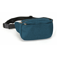 Sac banane de sport unisexe élégant et étanche avec fermeture éclair en nylon, personnalisable avec logo imprimé, idéal pour la course à pied et comme cadeau promotionnel