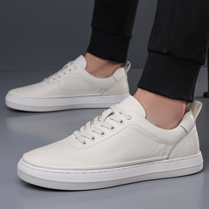 Sandalias Planas para Hombre, de Cuero Vacuno de Primera Calidad, Suaves, Transpirables, Casuales, de Verano, Negras, con Diseño Calado y Cordones Delanteros - Product Image 4