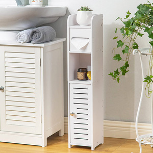 공장 직접 판매 화장지 홀더 스탠드 화장실 옆 수납 캐비닛 작은 공간 욕실 화장실 롤 홀더 - Product Image 1