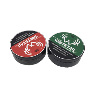 Factory direct sale round cake candle in set tin round box